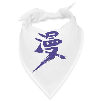 Manga - Bandana - Weiß - Vorne