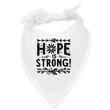 Die Hoffnung ist groß - Bandana - Weiß - Vorne