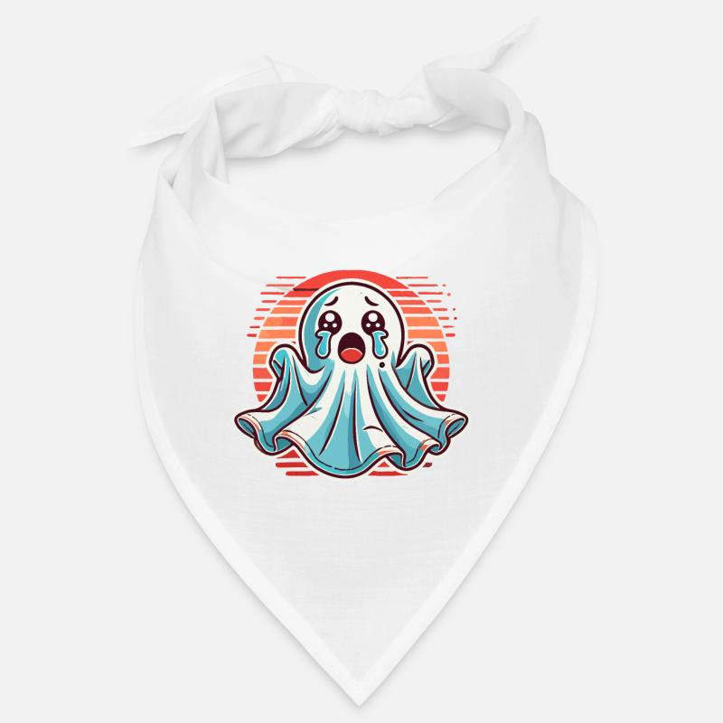Sad Ghost Cute Weeping Ghosts Bandana