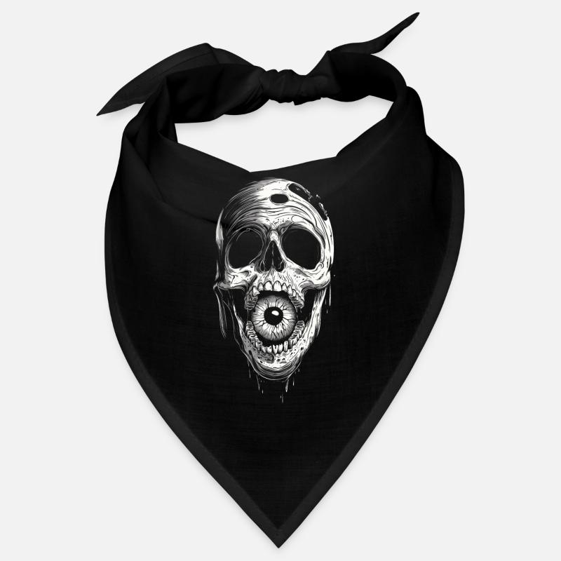 Weirdcore Aesthetic Skull Eyeball Creepy S Bandana