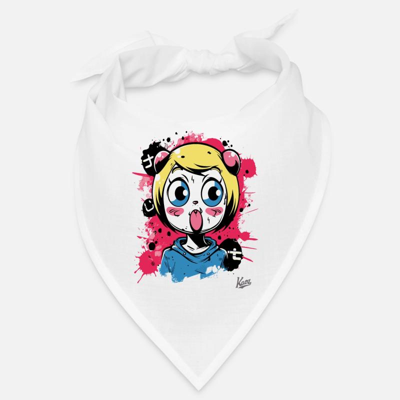 Farb-Explosion: Das freche Graffiti-Katzen-Mädchen Bandana