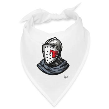 Mittelalterlicher Helm bretonische Ritter - Bandana - Weiß - Vorne