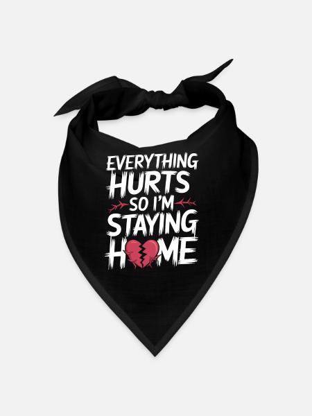 Introversion Alternative style Emotional - Bandana - black - Front