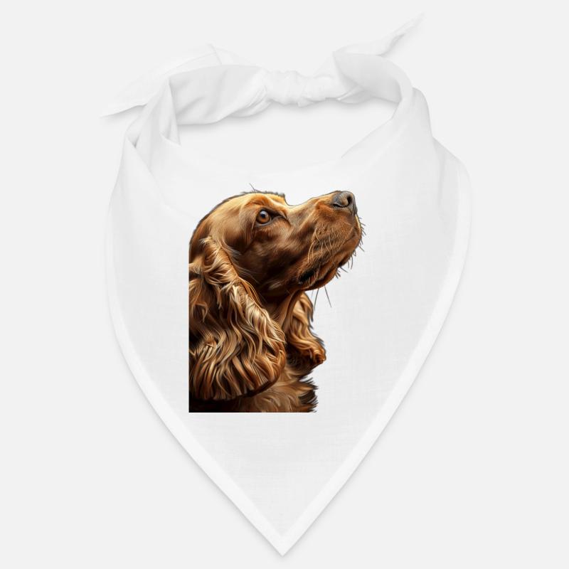 Cocker Spaniel - Bandana - Weiß
