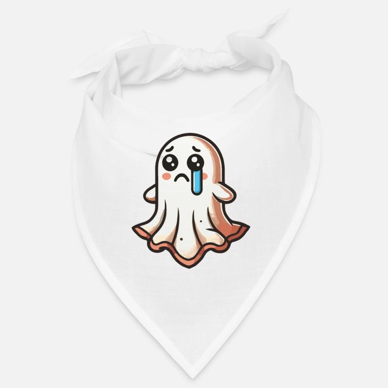 Sad Ghost Cute Weeping Ghosts Bandana