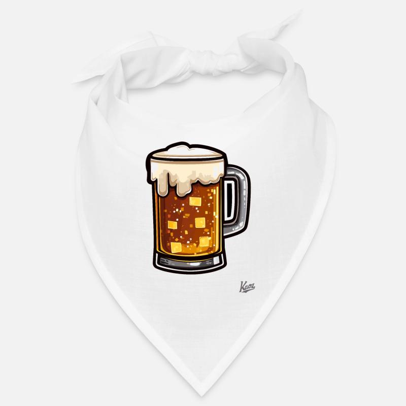 Chope à bière Pixel avec mousse Bandana