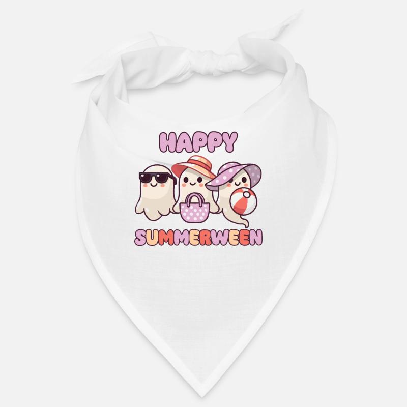 Happy Summerween Summer Halloween Ghost Bandana