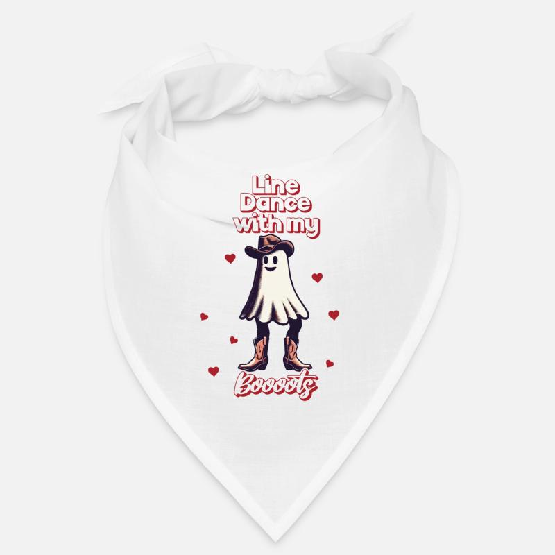 Funny Cowboy With Boots Line Dance Ghost Bandana