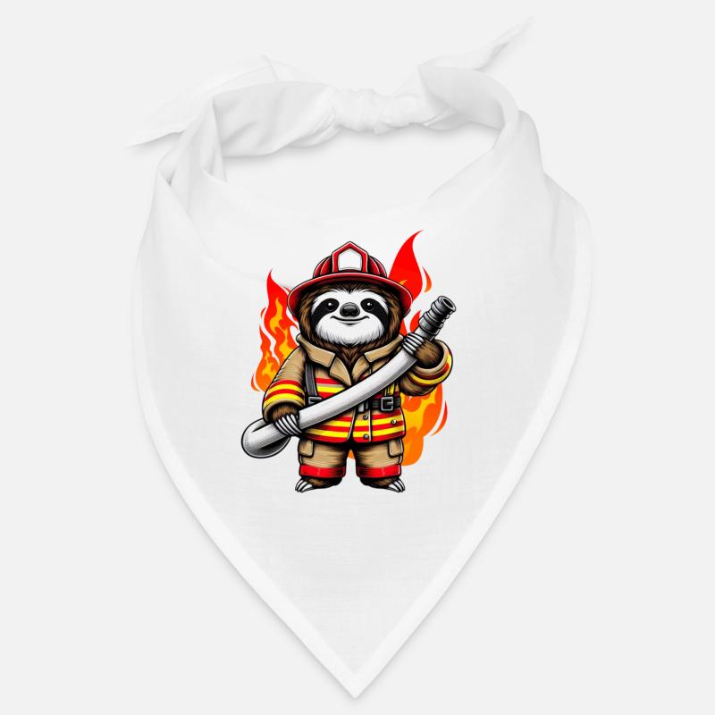 Sloth Firefighter Fire Brigade Professional Fire Brigade Bandana