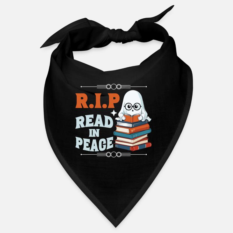 Cute Book Lover Ghost Funny Saying Bandana