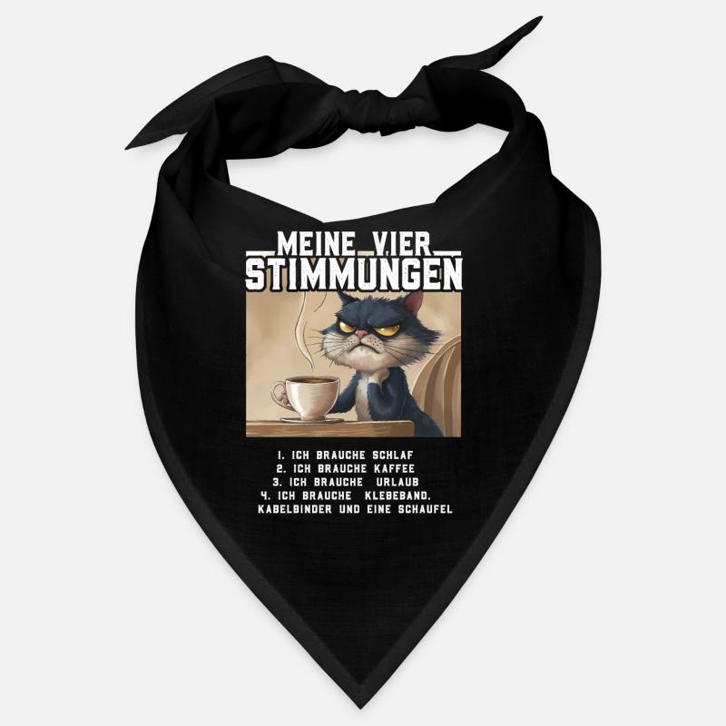 Faul Tshirt Arbeit Katze Witzig Sarkasmus Büro Bandana