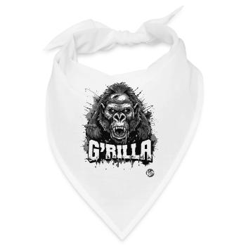 Super wütender Zombie-Gorilla - Bandana - Weiß - Vorne