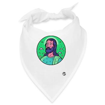 Der angezweifelte Erlöser Jesus Christus - Bandana - Weiß - Vorne