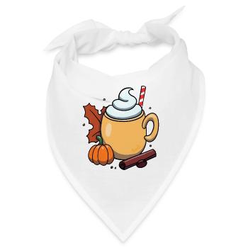 Pumpkin Spice - Bandana - Weiß - Vorne