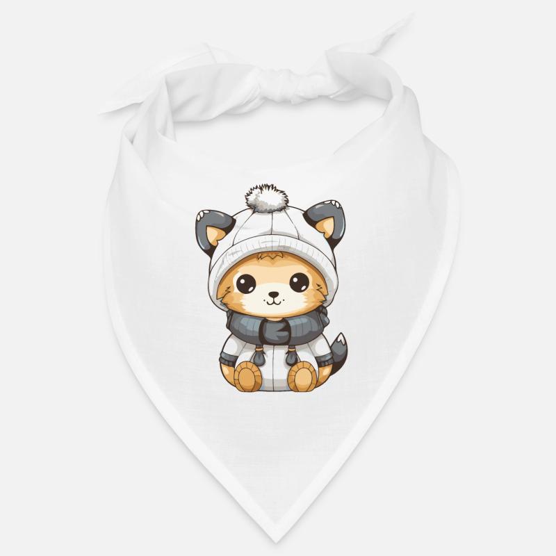 Fuchs Winter Comic Niedlich Bandana