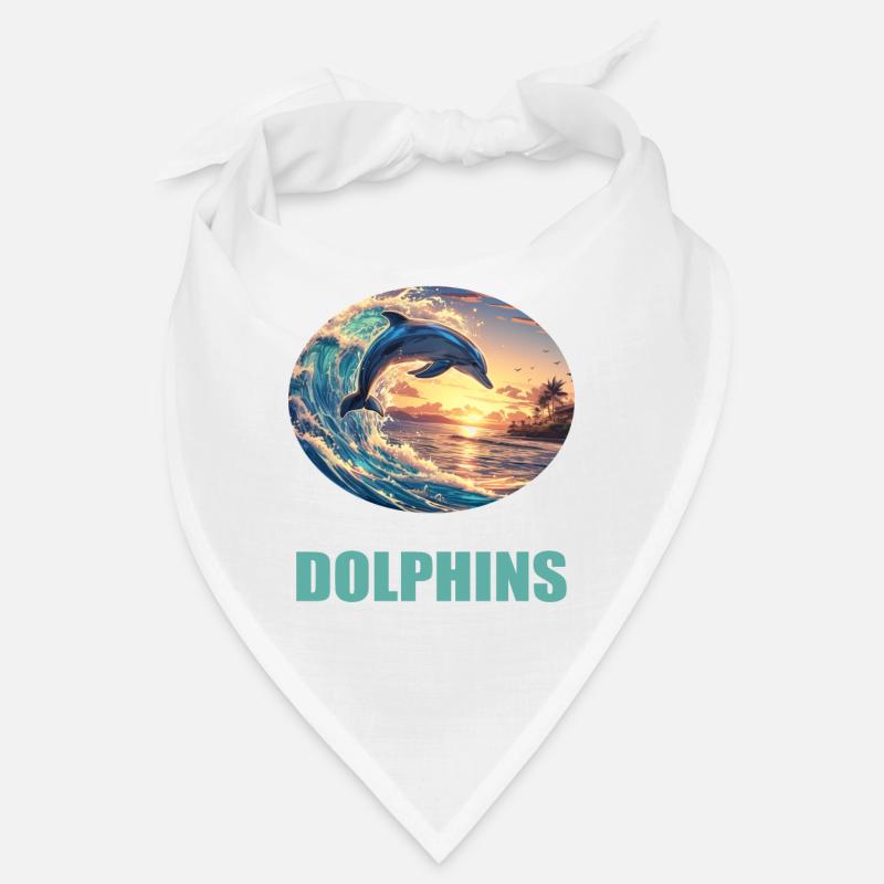 Dauphin Dauphins Dauphin - Bandana - blanc