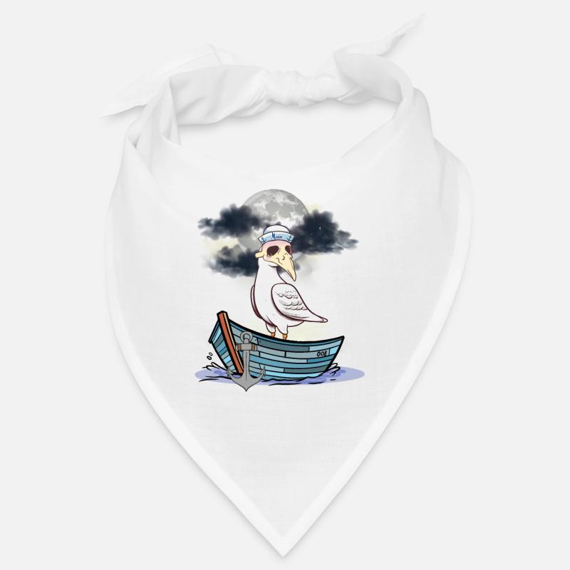 Halloween Möwe Möwen Boot Fährmann Boote Bandana