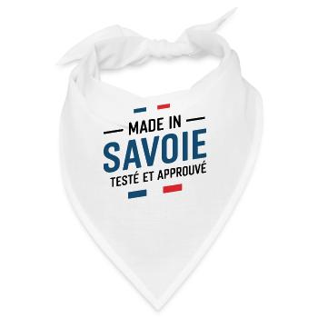 Made in Savoie getesteter und bewährter savoyischer Humor - Bandana - Weiß - Vorne