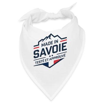 Made in Savoie getesteter und bewährter savoyischer Humor - Bandana - Weiß - Vorne
