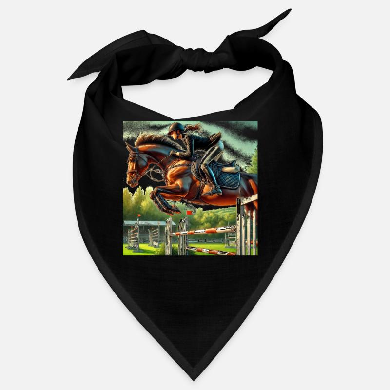 Cavalier de saut d’obstacles Bandana