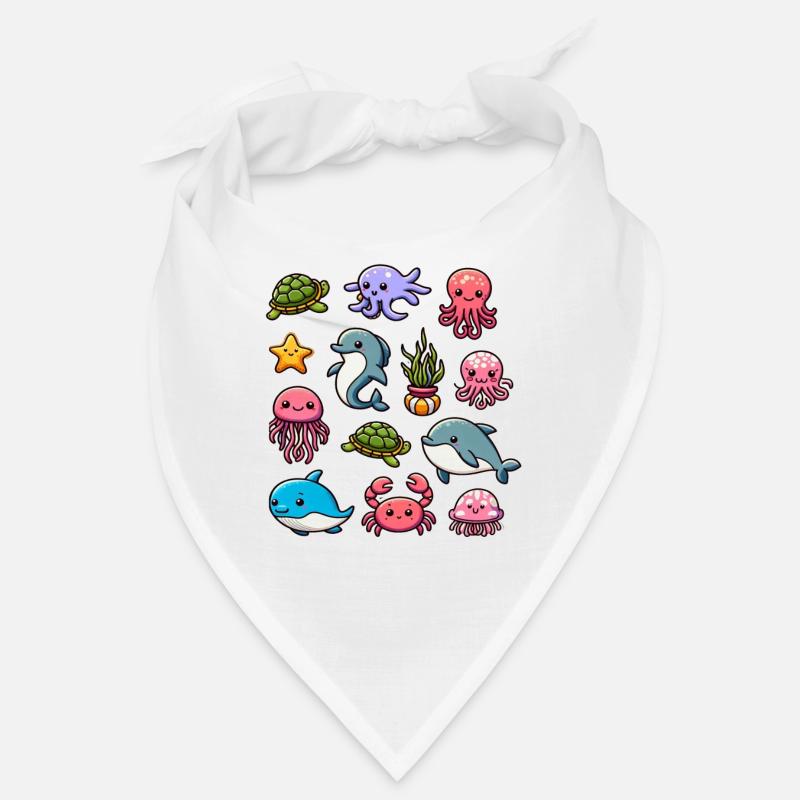 Créatures marines colorées pour les enfants Créatures marines Bandana