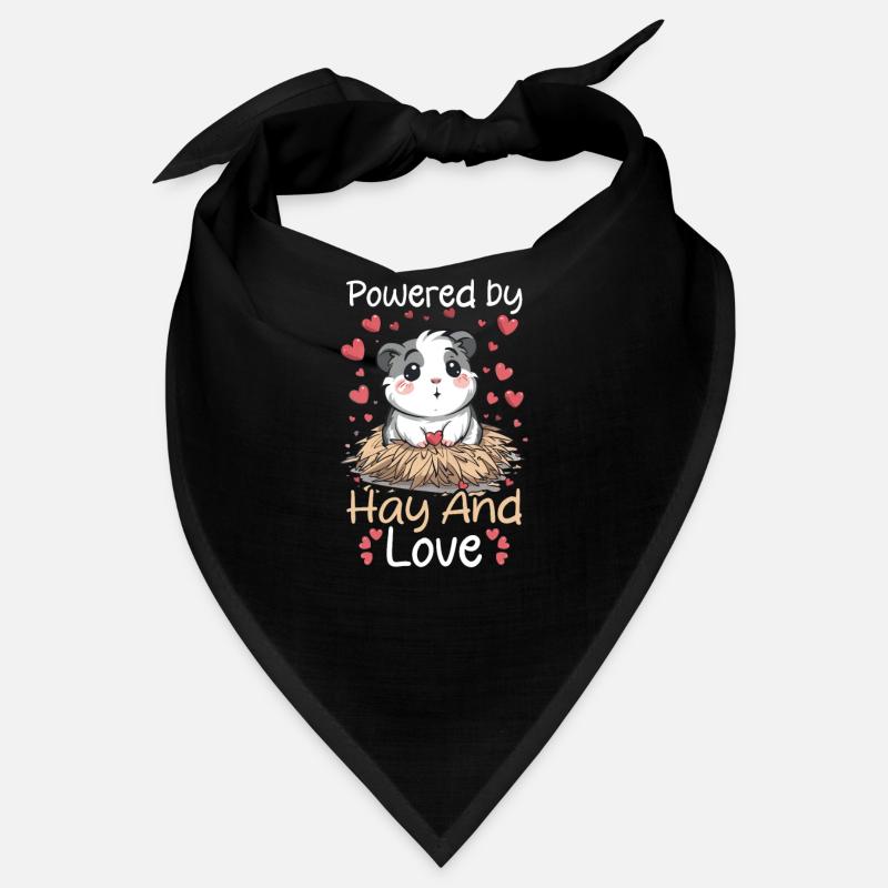 Cochon d’Inde alimenté par le foin et l’amour Bandana