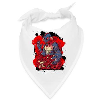 Fantasy Horror Creature - Death Lagoon - Bandana - Weiß - Vorne