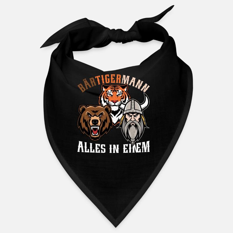 BÄRTIGERMANN Wikinger Bart Mann Tiger Lustige Bandana