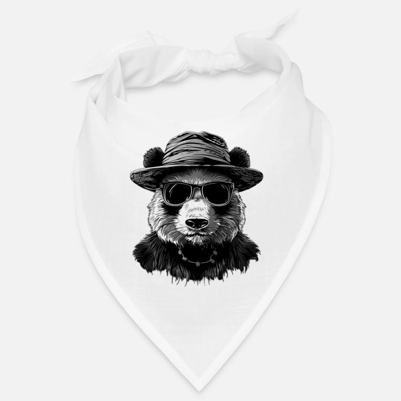 Panda - Bandana - Weiß