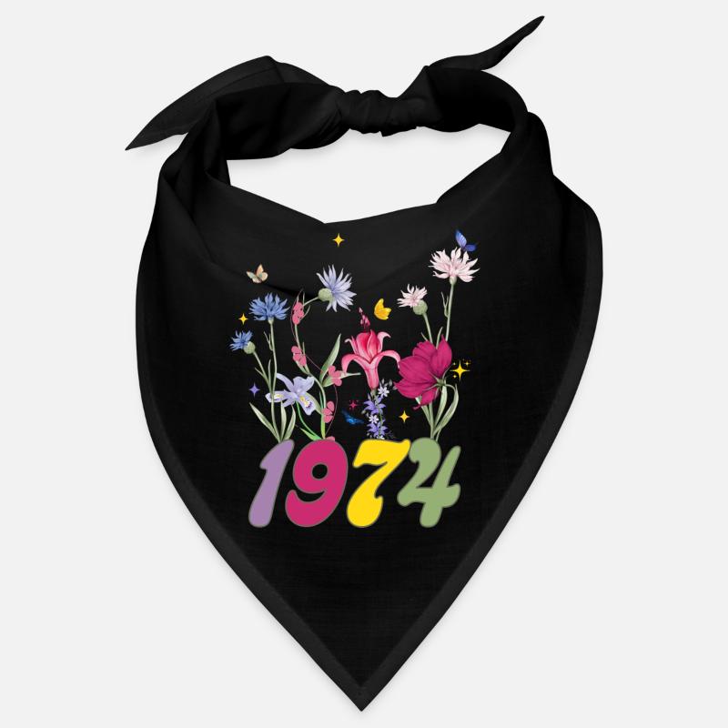 Année de naissance 1974 fleurs sauvages Bandana