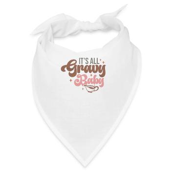 Alles läuft glatt Baby Thanksgiving Design - Bandana - Weiß - Vorne