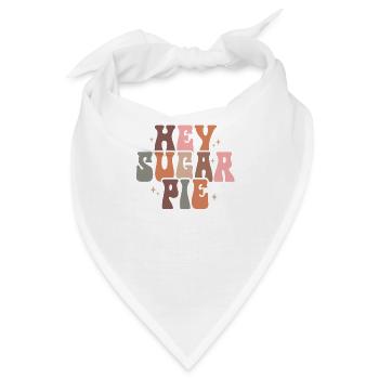 Hey Zuckerpie Retro Herbst Design - Bandana - Weiß - Vorne