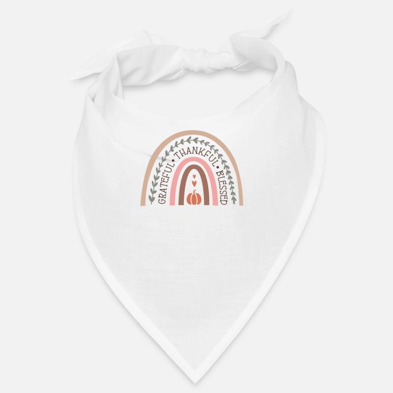 Grateful Rainbow Autumn Design Bandana