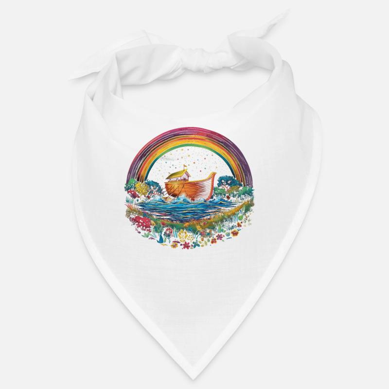 Arche Noah Christlicher Regenbogen Popart Bandana