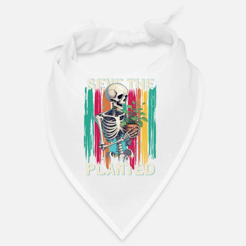 Design Save The Planet avec squelette qui a une délicate Bandana