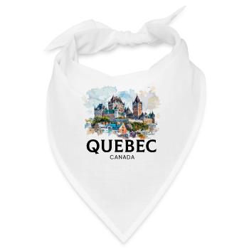 Quebec Canada Montreal, quebec flag - Bandana - Weiß - Vorne