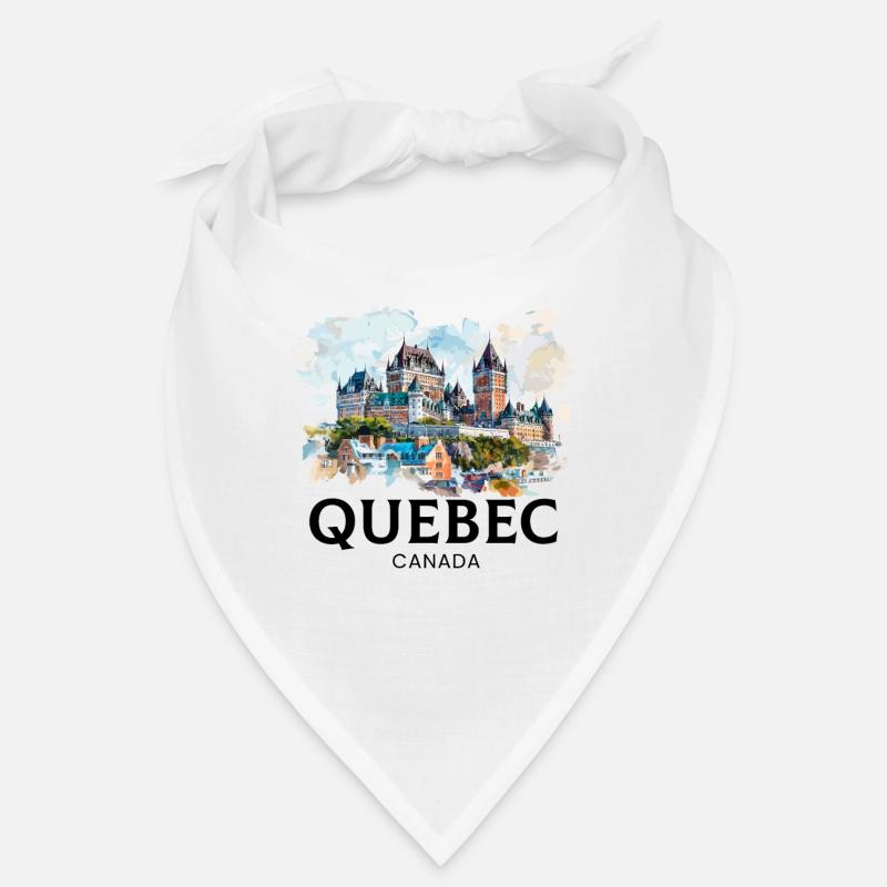 Quebec Canada Montreal, quebec flag Bandana