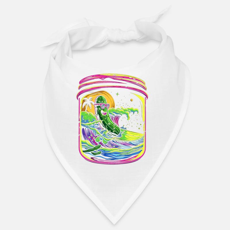 concombre concombre aneth plage surf lunettes de soleil pop art Bandana