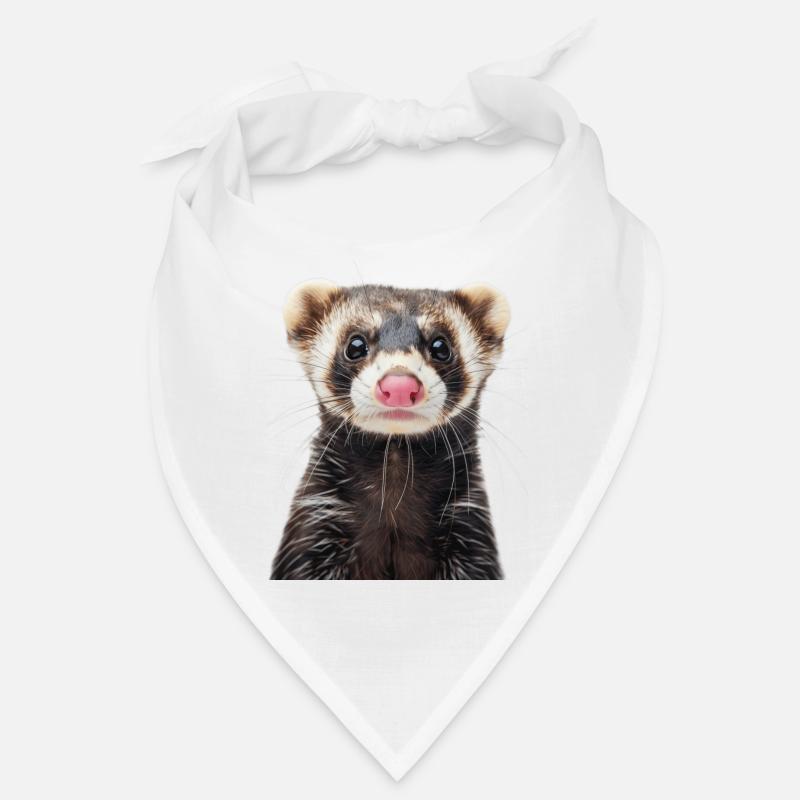 Frettchen - Bandana - Weiß