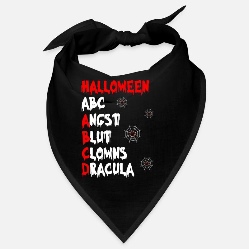 Halloween ABC ANGST BLUT CLOWNS DRACULA Lustiges Bandana