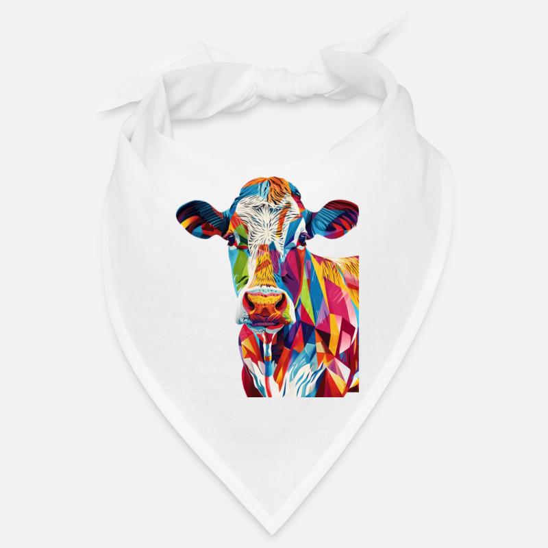 Vache - Bandana - blanc