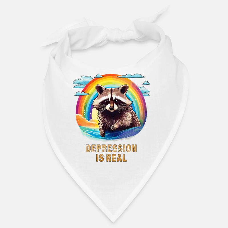 WASCHBÄR DEPRESSION IS REAL Bandana