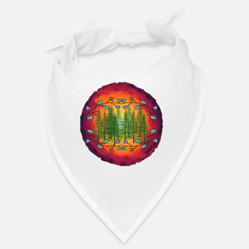 Forest Nature Spruce Coniferous Forest Trees Tree Bandana