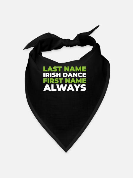 Irish Dance Irischer Tanz - Bandana - Schwarz - Vorne