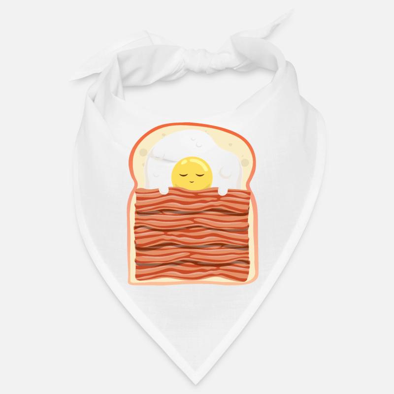 Sleeping Egg With Bacon Pork Bacon Bandana