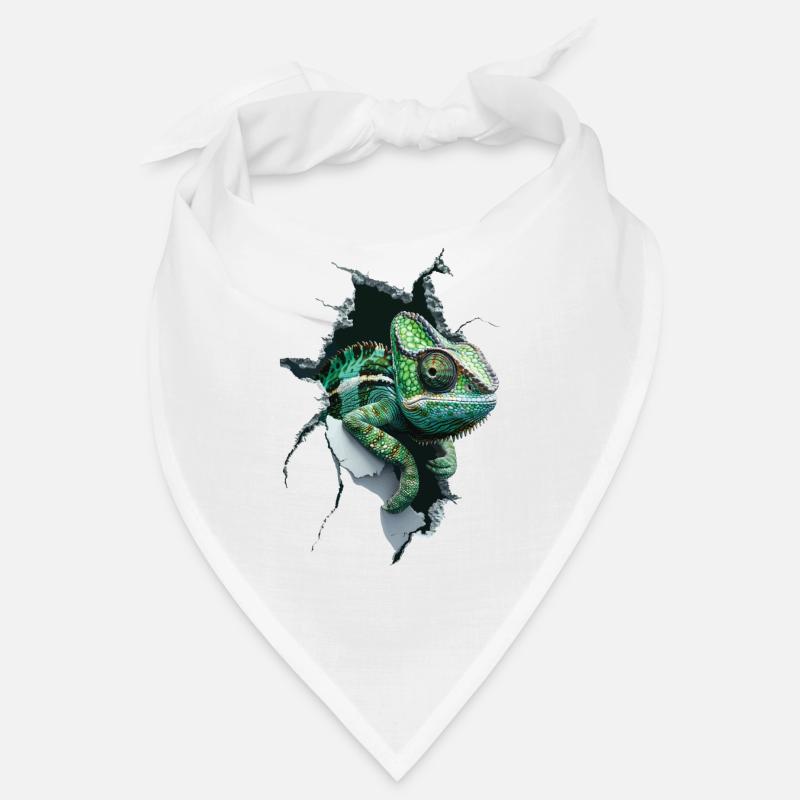 Caméléon - Bandana - blanc