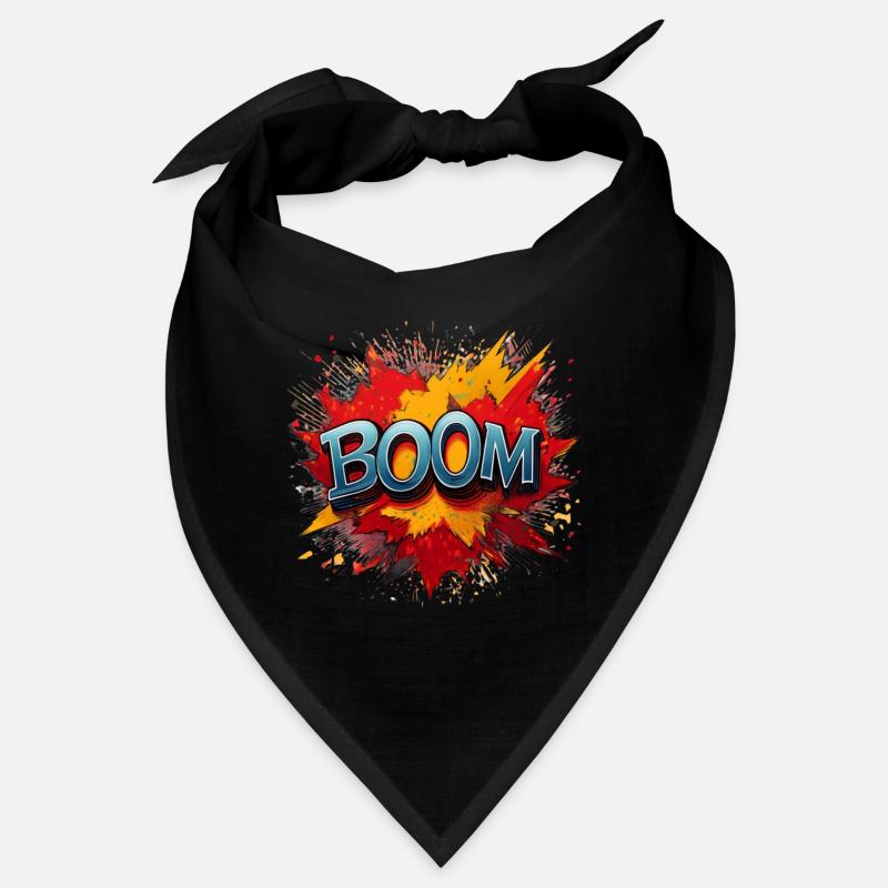 Boom Comic Sound Effect – Bold Pop Art Design Bandana