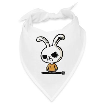 Das einfache böse Häschen - Bandana - Weiß - Vorne