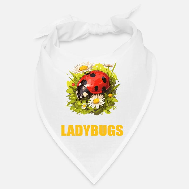 Ladybug Marienkäfer - Bandana - Weiß