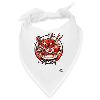 Japanischer Ramen Eier Speck und Schweinefleisch - Bandana - Weiß - Vorne